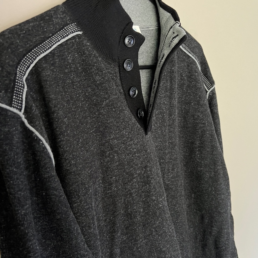 Sundance men's highland stitch henley sweater